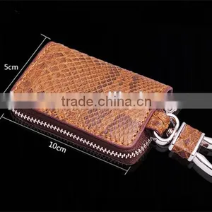 Custom Size Color Genuine Python Leather Car Key Case Handy Key Holder thumbnail-6
