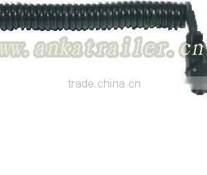 7 Pin Trailer Electrical Cable Two N Plastic Plugs 24 V thumbnail-1