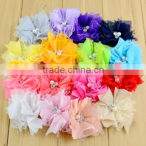 Fashion Design Exquisite Handmade Polyester Tulle Lace Flower thumbnail-1