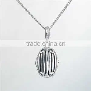 925 Silver Pendant Beads Red Zircon Charms Beads Making For Jewelry thumbnail-3