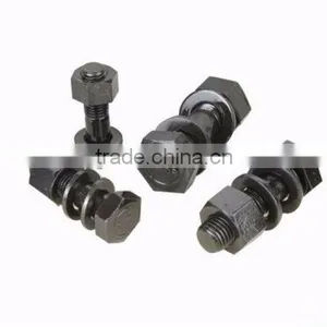 Hexagon Double Thread Black Bolts and Nuts thumbnail-2