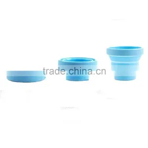 Silicone BPA-Free 16 Ounce Dishwasher Safe Pop Up Cup Collapsible Travel Cup Camping Foldable Mug thumbnail-3