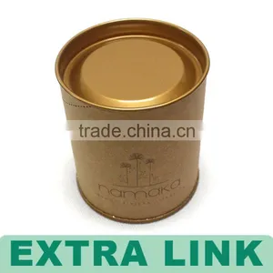 Brown Kraft Paper Easy Open Food Grade Peel off Lid Paper Can thumbnail-1