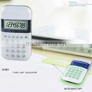 Promotional Gift Flash Night Light 8 Digital Electronic Calculator for Students thumbnail-1