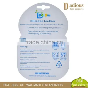 BPA Free Wholesale Cheap Silicone Baby Teether Toys Natural Rubber For Baby thumbnail-5