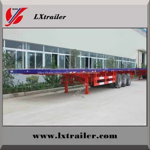 Sinotruk 3 Axles Flatbed Container Semi Trailer thumbnail-2