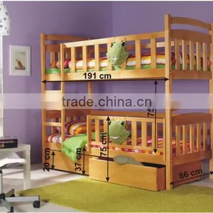 High Quality Cheap Wood Bunk Beds thumbnail-1