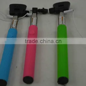 Self Timer Wired Selfie Holder Universal Retractable Camera Selfie Stick Adjustable Handheld Monopod Mount Holder for IPhone 5 5 thumbnail-1