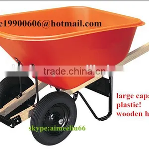 Super Large Capacity Plastic Tray Wheelbarrow 140L Manufacturer thumbnail-2