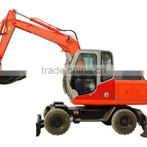 7 Ton Hydraulic Wheel Excavator HSW70 With Best Price thumbnail-1