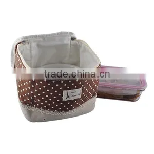 Greenwell 2 Waterproof Lunch Bag Tote Insulated Cooler Carry Bag for Travel and Picnic, Colorful Flower thumbnail-4