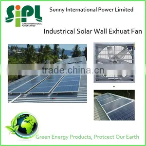 Green Energy Aluminum Matrial Large Solar Wall Mounted Industrial Exhaust Fan thumbnail-1