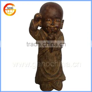 Cute Little Polyresin Resin Buddha for Garden Decor thumbnail-1