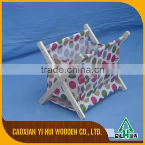 Wooden Fabric Magazine Rack For Office thumbnail-6