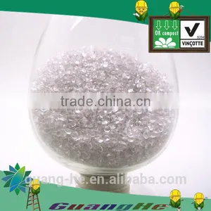 GH601 Eco-friendly Plastic Raw Material 100% Comostable PLA Plastic Granule thumbnail-1