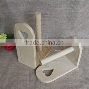 Handmade Decorative Funny Toilet Wrapping Paper Wooden Roll Holder thumbnail-3