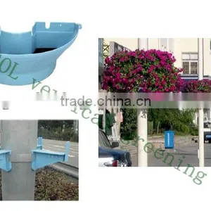 Stackable Plastic Planters for Lamp Post Lamp Pole, Plastic Planters, Flower Pots for Lamp Post thumbnail-2