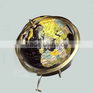 Educational Globe With Metal Base, Rotating World Globe, Unique World Globe, Table World Globe, thumbnail-2