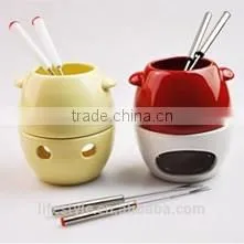 Chocolate Fondue Set, Ceramic Fondue Set thumbnail-6