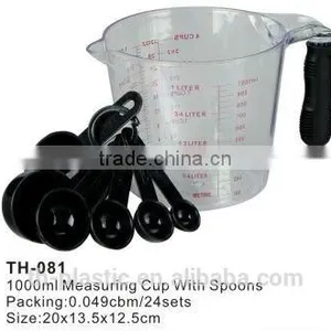 Hot!1000ml Plastic Measuring Cup With Spoons(TH081) thumbnail-1