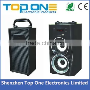 High Quality Cheap Price USB Disk TF Card FM Radio Support Portable Wooden Speaker thumbnail-5