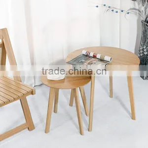 Living Room Collection Natural MDF Top Solid Bamboo Coffee Table thumbnail-1