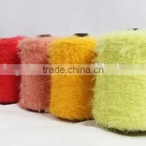 100%High Quality Polyamide Fancy Feather Yarn For Knitting Sweater thumbnail-3