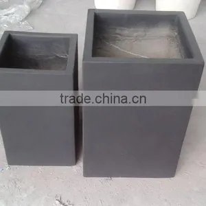 Square Lightweight Cement Pots-Concrete Pots-Terrazzo Flower Planters thumbnail-1
