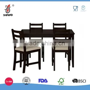 5-Piece Dining Set ,Solid Wood Table With 4 Side Chairs thumbnail-6