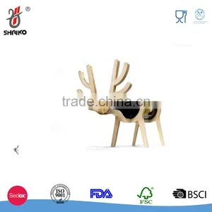 Chinese Supplier Wooden Single Bottles Cute Animal Home Bar Pub Decoration Wine Rack thumbnail-2