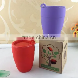 Plastic Lid Color Glaze Ceramic Coffee Mug Cup thumbnail-1