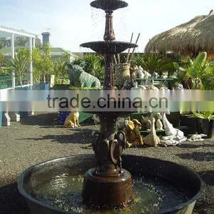 Outdoor Garden Metal Tiered Fountain Bronze Casting Water Sculpture thumbnail-1