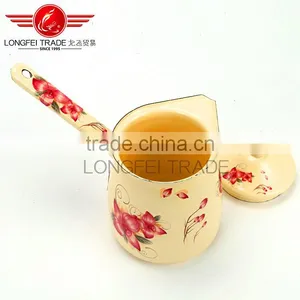 OEM High Quality Enamel Coffee Pot/coffee Jug Coffee Warmer With Decal thumbnail-6