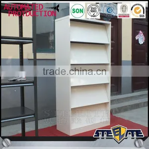 5 Shelves Cheap High Quality Library Furniture Steel Magazine Display Rack thumbnail-3