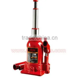 2T/4T Hydraulic Bottle Jack, Both Burl, Two Stage Bottle Jack Double Ram Bottle Jack thumbnail-2