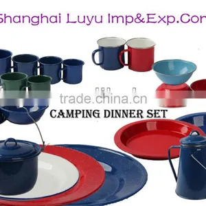 Porcelain Enamel Bowl Dinner Plate Coffee Mug Dinnerware thumbnail-4