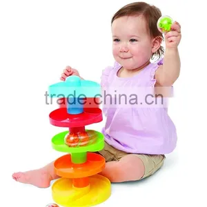 Dongguan Toy Early Childhood Colorful Toy Swirl Ball Ramp From ICTC Factory thumbnail-4