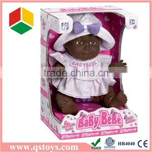 Happy Fun Lovely ABS Adorable Black Baby Dolls Baby Toy for Children With EN71 thumbnail-1