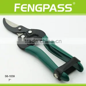 S6-1039 7 Inch Iron Steel and Plastic Handle Strong Cutting Gardening Pruning Garden Scissors thumbnail-1