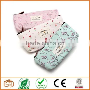 Flower Floral Pencil Pen Case Cosmetic Makeup Bag thumbnail-2