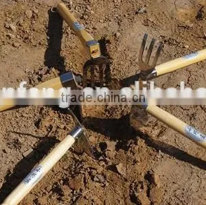 Garden Tool--Stainless Steel Hoe With Solid Wood Handle thumbnail-4