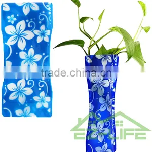 Best Creative Environmental Clear Artificial Acrylic Foldable Plastic Vase for Food thumbnail-5