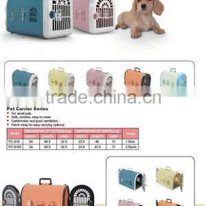 Two Doors Plastic Small Pet Carrier/ Pet Cage With Optional Colors thumbnail-1