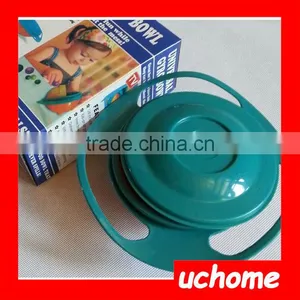 UCHOME High Quality 360 Degrees Rotating Bowl Kids Universal Gyro Plastic UFO Style Baby Bowl thumbnail-4