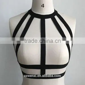 Wholesale Hot Selling Fashion Harness Bra Sexy Bandage Bra Strappy Bra thumbnail-4