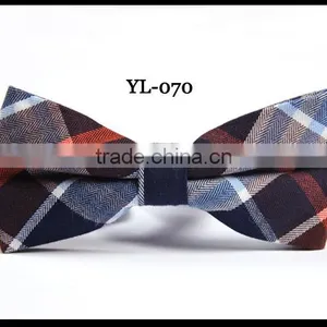 HD-BT40 British Style Cotton Checkedcustom Bow Tie thumbnail-1