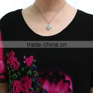Elegant Lace Formal Short Sleeve Printed Floral Loose Blouses for Old Ladies thumbnail-6