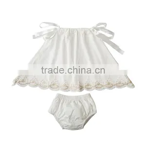 Hot Sale Beauty Lace Outfit Girls Boutique Clothing Baby Sets Clothes thumbnail-1