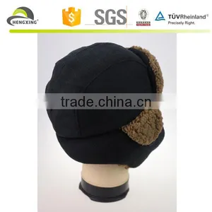 Plain 5 Panel Cap With Earflaps Design 5 Panel Caps Inside A Knot in Velvet thumbnail-2