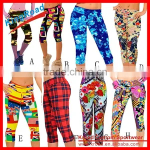 Factory Custom Women New Design Yoga Pants and Fitness Capri Leggings thumbnail-1
